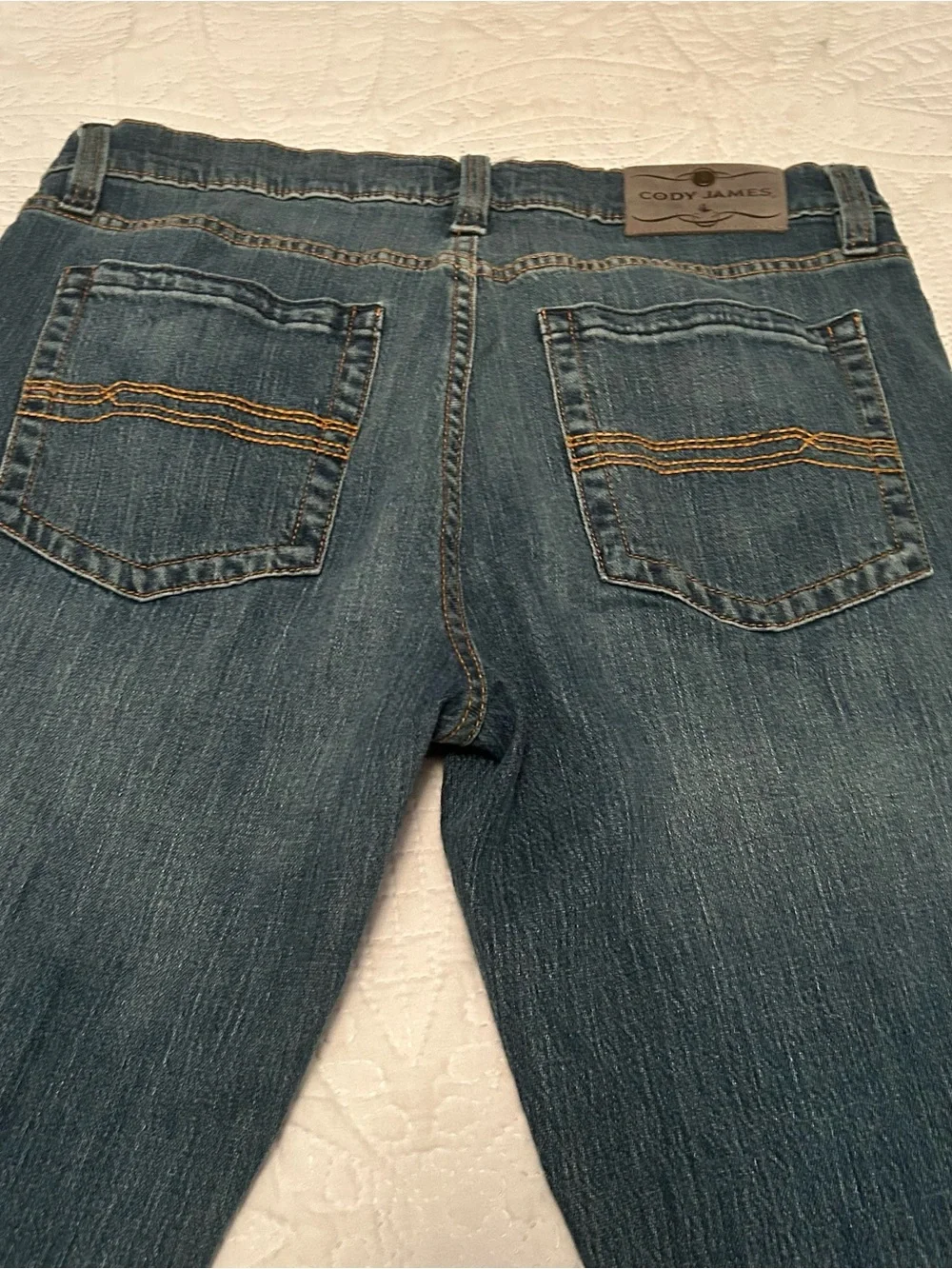 Cody James Slim Straight Jeans in Denim Blue